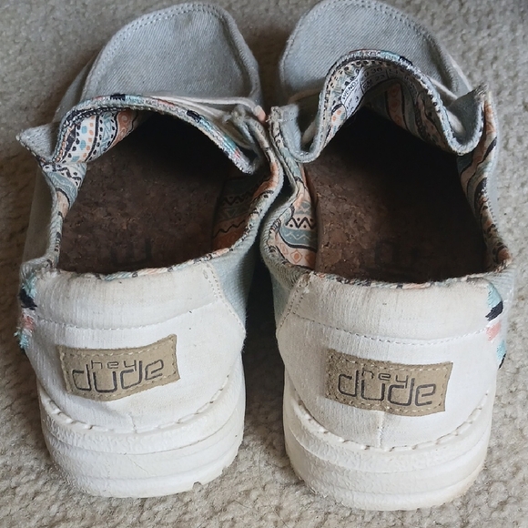 Hey Dude Women's Wendy Boho Light Denim - Size 5 - Picture 4 of 7